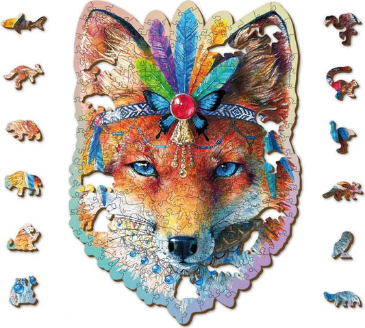Medinis „WoodenCity“ dėlionių rinkinys „Mystic Fox“, 250 detalių
