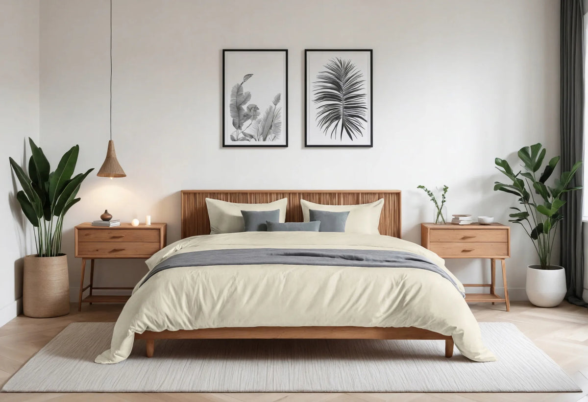 Medvilnės patalynės komplektas 200x220 cm + 2 pagalvių užvalkalai 70x80 cm