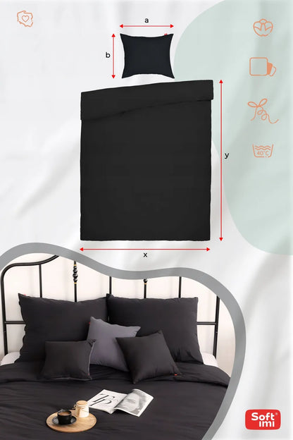 Medvilninės patalynės komplektas 140x200 + 1 užvalkalas 70x80