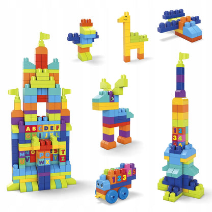 MEGA BLOKS kaladėlių rinkinys, 300 didelių kaladėlių maiše, nuo 12 mėn.
