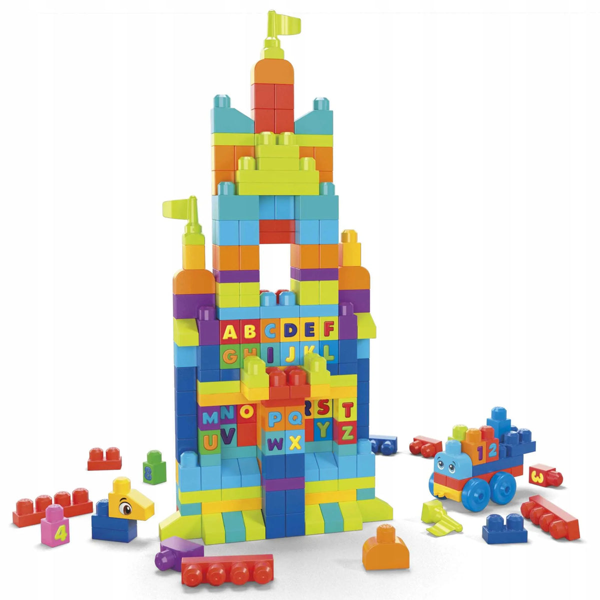 MEGA BLOKS kaladėlių rinkinys, 300 didelių kaladėlių maiše, nuo 12 mėn.