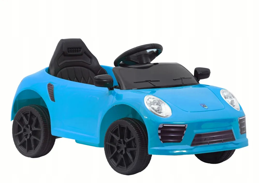 Mėlynas akumuliatorinis automobilis