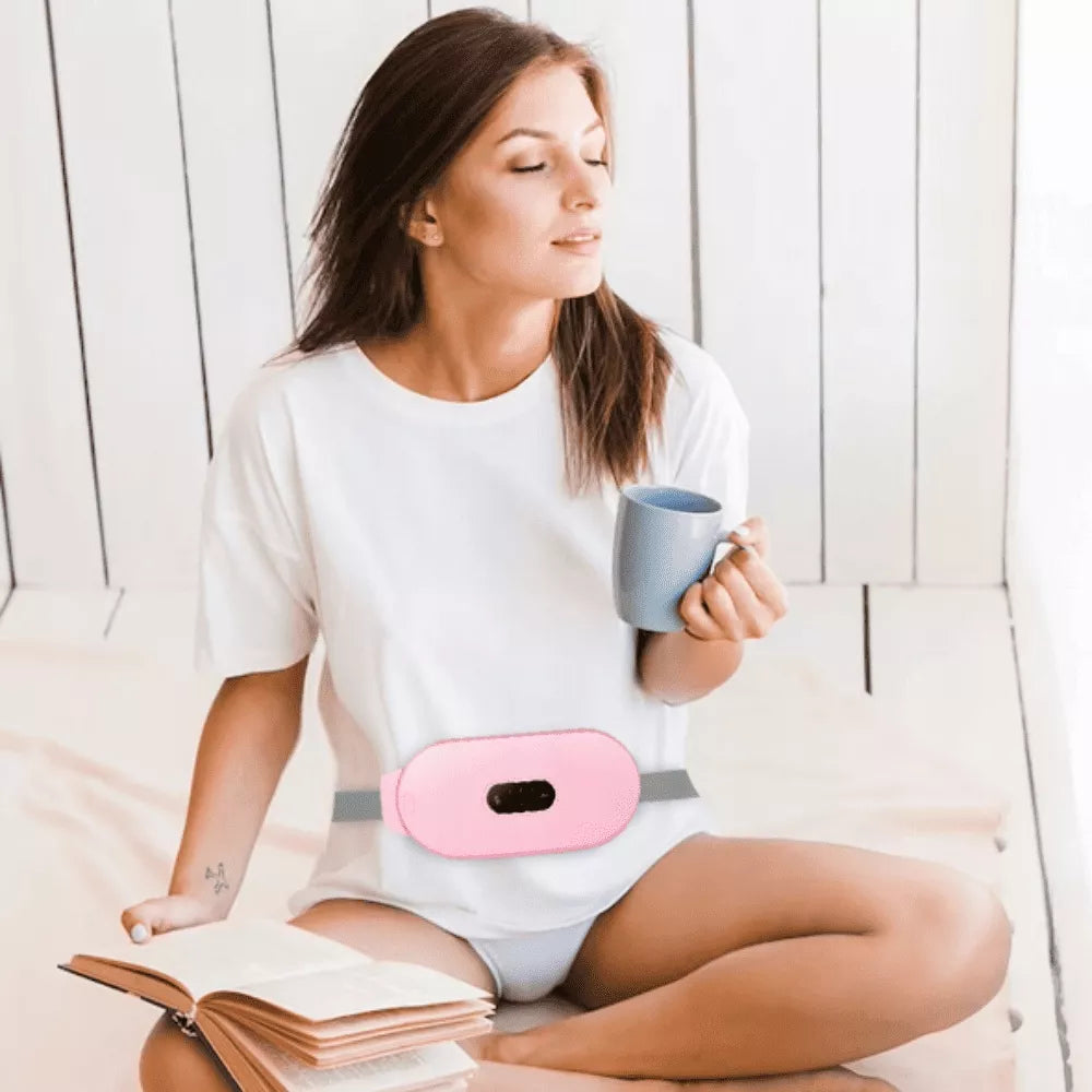 Menstruacinis diržas moterims nuo skausmo, šildantis masažuoklis