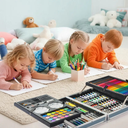 Menų rinkinys vaikams su lagaminu 145 el.
