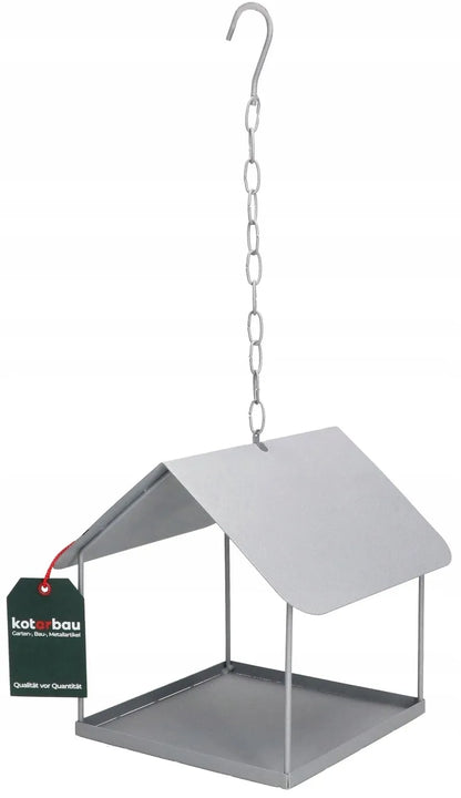 Metalinė lesykla paukščiams, namelis paukščiams, sodo dekoracija 180x205 mm