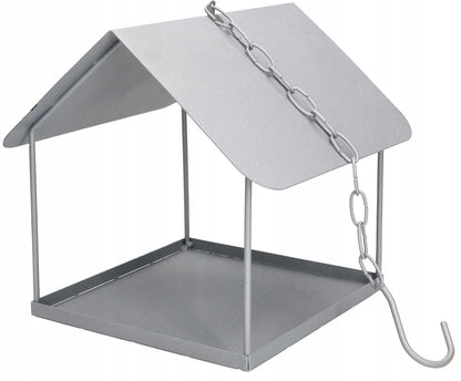 Metalinė lesykla paukščiams, namelis paukščiams, sodo dekoracija 180x205 mm