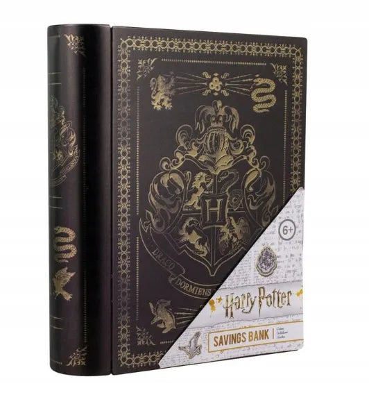 Metalinė taupyklė Harry Potter knyga 18 cm, dovana gerbėjui