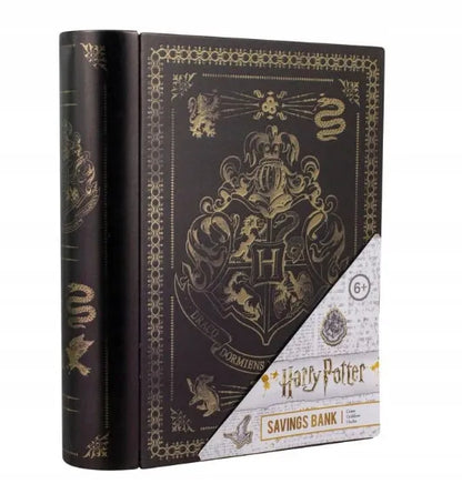 Metalinė taupyklė Harry Potter knyga 18 cm, dovana gerbėjui