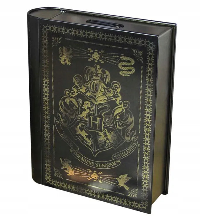 Metalinė taupyklė Harry Potter knyga 18 cm, dovana gerbėjui