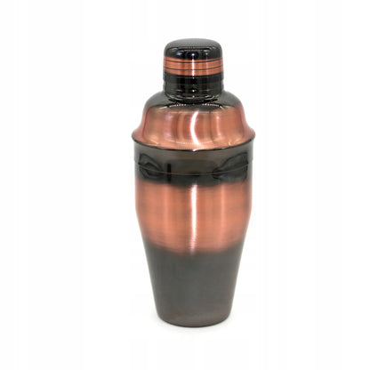 Metalinis baro plaktuvas Cobbler Deluxe gėrimams 550 ml, rudas ir juodas