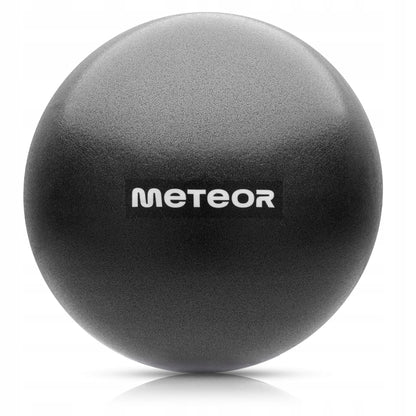 Meteor maža pripučiama pilateso ir reabilitacijos kamuolys, 22 cm, juodas