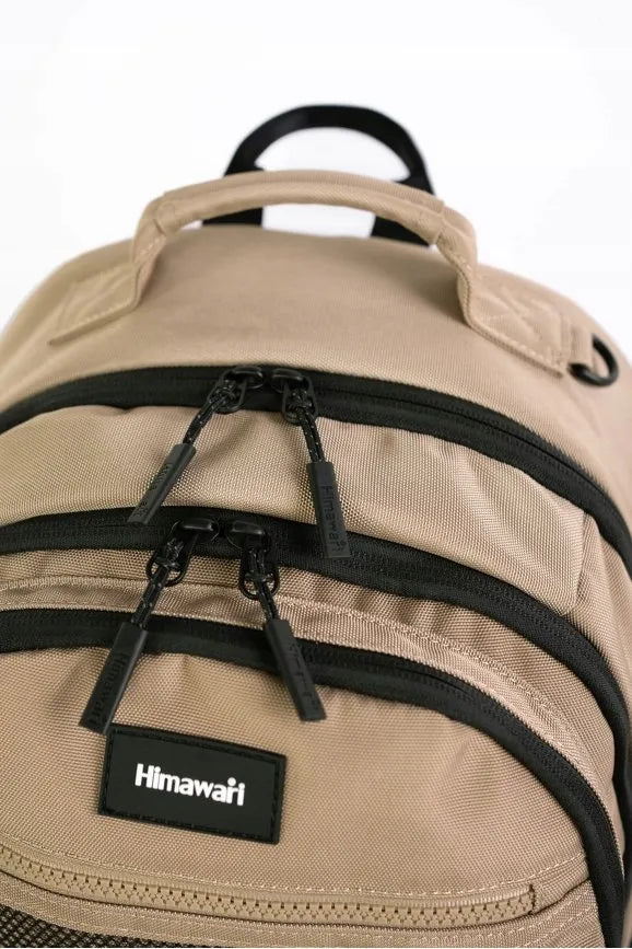 Miesto kuprinė Himawari Hike L – kasdienė lengva talpi tamsiai smėlio spalvos
