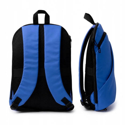 Miesto kuprinė kelioninė turistinė moderni nešiojamam kompiuteriui rugiagėlių mėlyna
