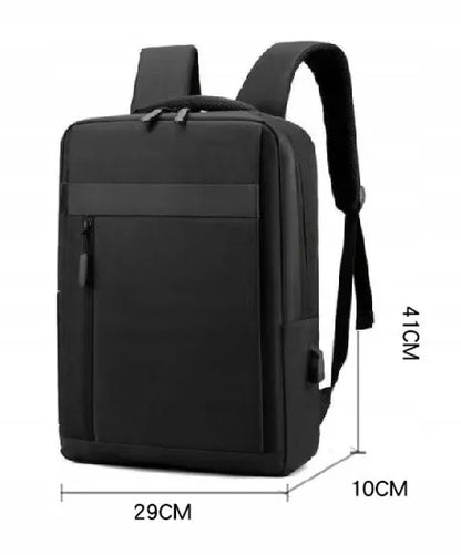 Miesto kuprinė nešiojamajam kompiuteriui, unisex, su USB jungtimi (I193)