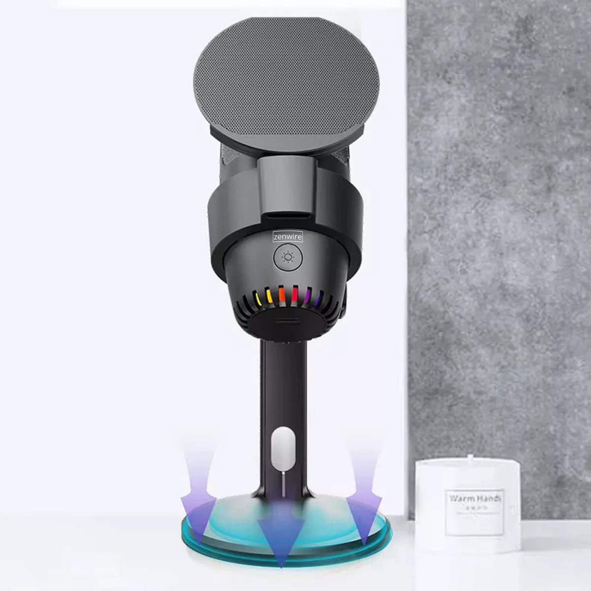 Mikrofonas kompiuteriui su stovu – studijinis, žaidimams, USB-C / USB 3.0