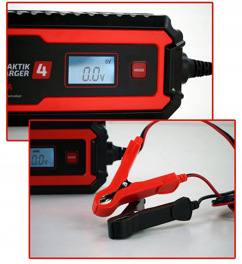 Mikroprocesorinis įkroviklis PRAKTIK CHARGER 4 6V/12V AGM GEL EFB IP65
