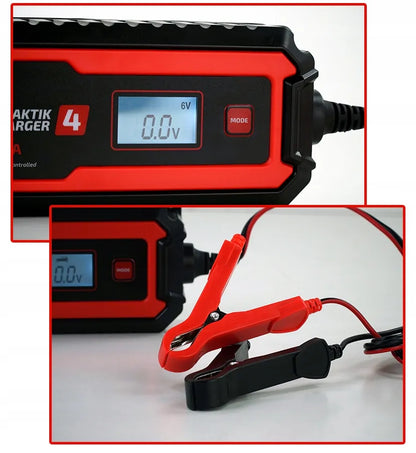 Mikroprocesorinis įkroviklis PRAKTIK CHARGER 4 6V/12V AGM GEL EFB IP65