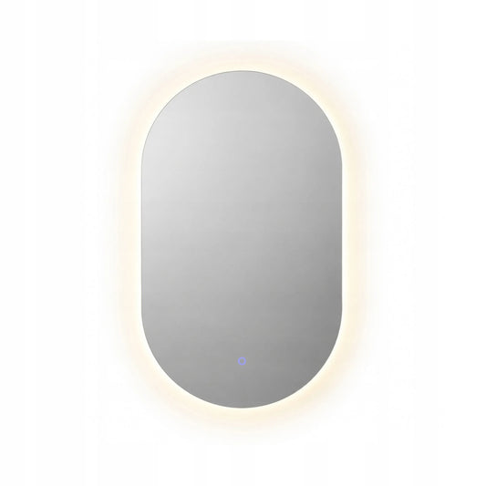 Milagro Belissa LED vonios veidrodis, 50 × 70 cm, reguliuojamas apšvietimas, CCT, IP44