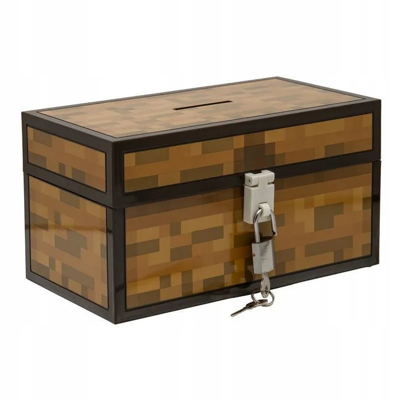 Minecraft taupyklė lobių skrynia su spyna dovana žaidėjui