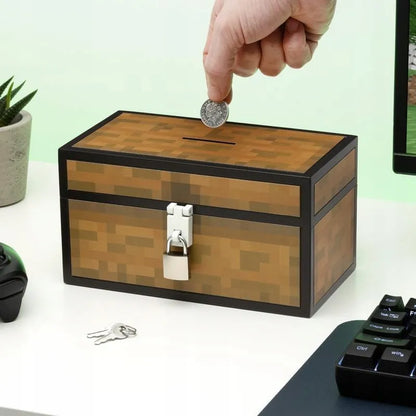 Minecraft taupyklė lobių skrynia su spyna dovana žaidėjui