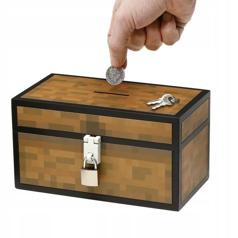 Minecraft taupyklė lobių skrynia su spyna dovana žaidėjui