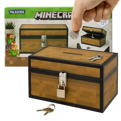 Minecraft taupyklė lobių skrynia su spyna dovana žaidėjui