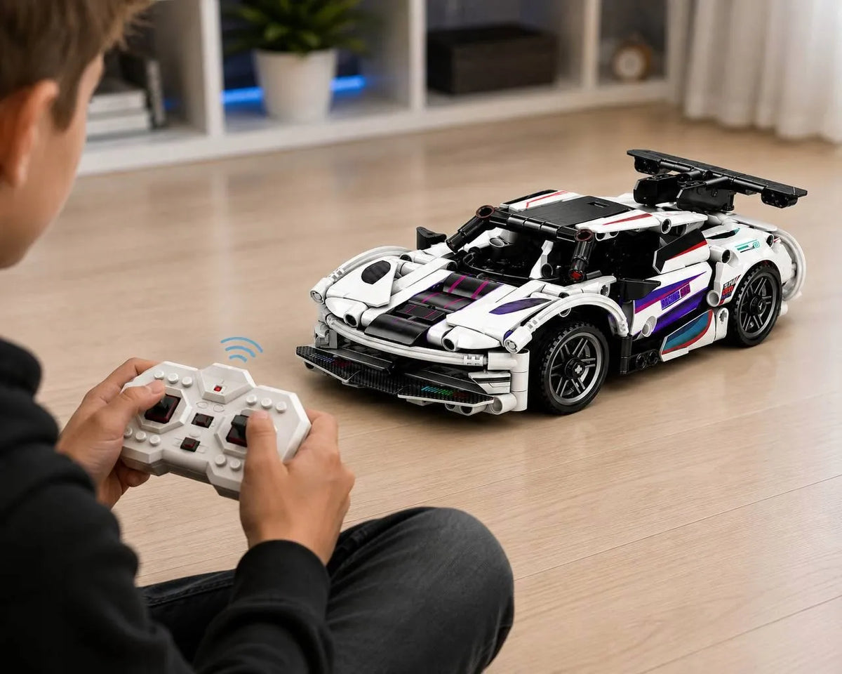 „MinGDi“ RC automobilio konstruktorius, 310 detalių, nuotolinis valdymas, 2,4 GHz