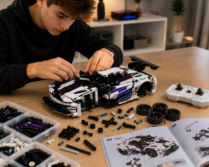„MinGDi“ RC automobilio konstruktorius, 310 detalių, nuotolinis valdymas, 2,4 GHz