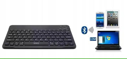 Mini belaidė „Bluetooth“ klaviatūra, nešiojama, skirta planšetei, „Smart TV“, kompiuteriui, „Slim“