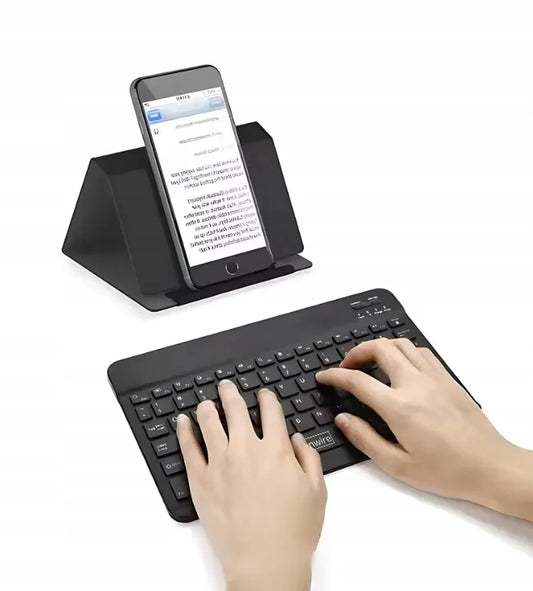 Mini belaidė „Bluetooth“ klaviatūra, nešiojama, skirta planšetei, „Smart TV“, kompiuteriui, „Slim“