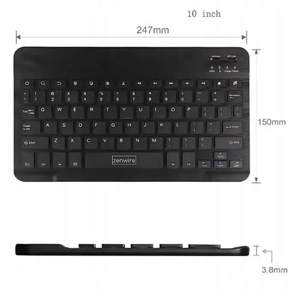 Mini belaidė „Bluetooth“ klaviatūra, nešiojama, skirta planšetei, „Smart TV“, kompiuteriui, „Slim“