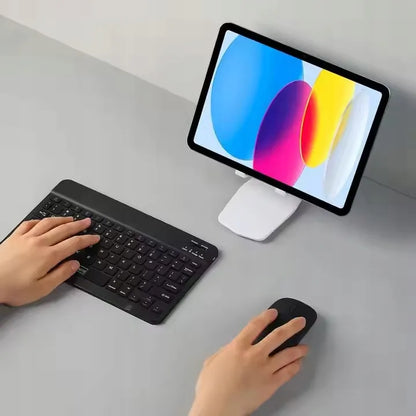 Mini belaidė „Bluetooth“ klaviatūra, nešiojama, skirta planšetei, „Smart TV“, kompiuteriui, „Slim“