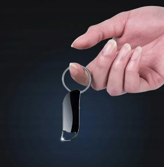 Mini skaitmeninis šnipinėjimo diktofonas 64GB USB atmintinė su raktų pakabuku ir spaustuku