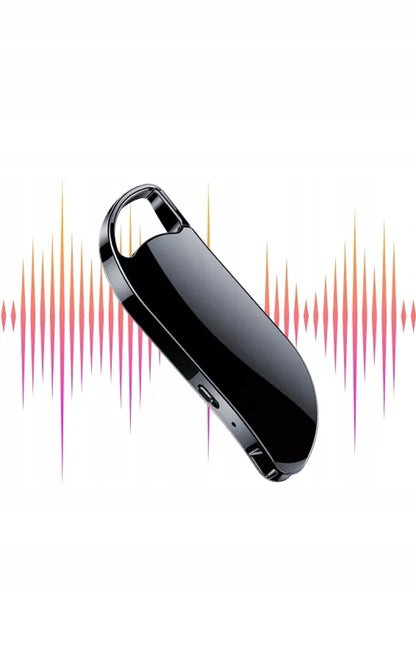 Mini skaitmeninis šnipinėjimo diktofonas 64GB USB atmintinė su raktų pakabuku ir spaustuku