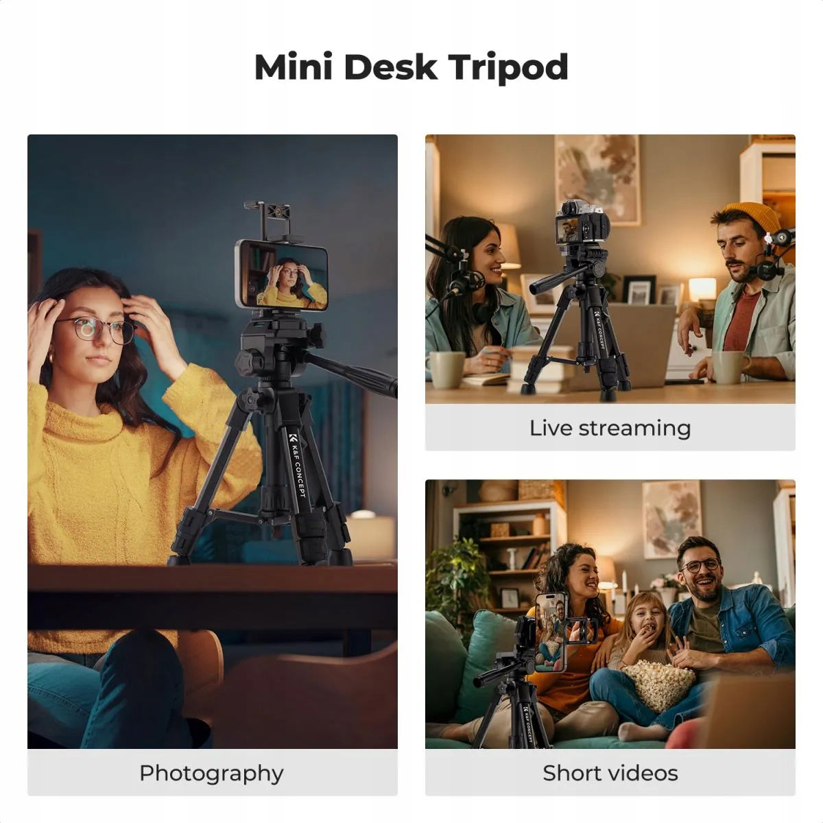 Mini trikojis filmavimui K&F Concept KF09.166 – kompaktiškas, lengvas