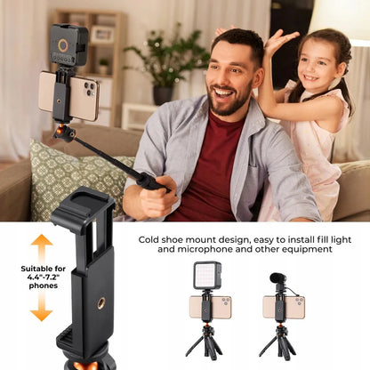 Mini trikojis stovas, asmenukių lazda telefonui + Bluetooth nuotolinio valdymo pultas K&F