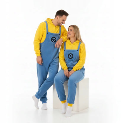 Miniono stiliaus „onesie“ kigurumi pižama, kostiumas, S dydis, 145–155 cm