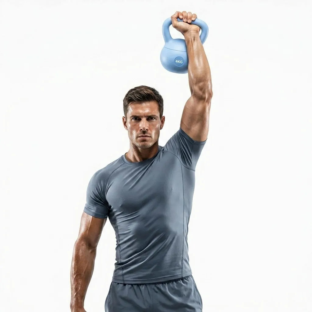 Minkštas kettlebell 6 kg – mėlynas treniruočių svarmuo