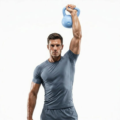 Minkštas kettlebell 6 kg – mėlynas treniruočių svarmuo