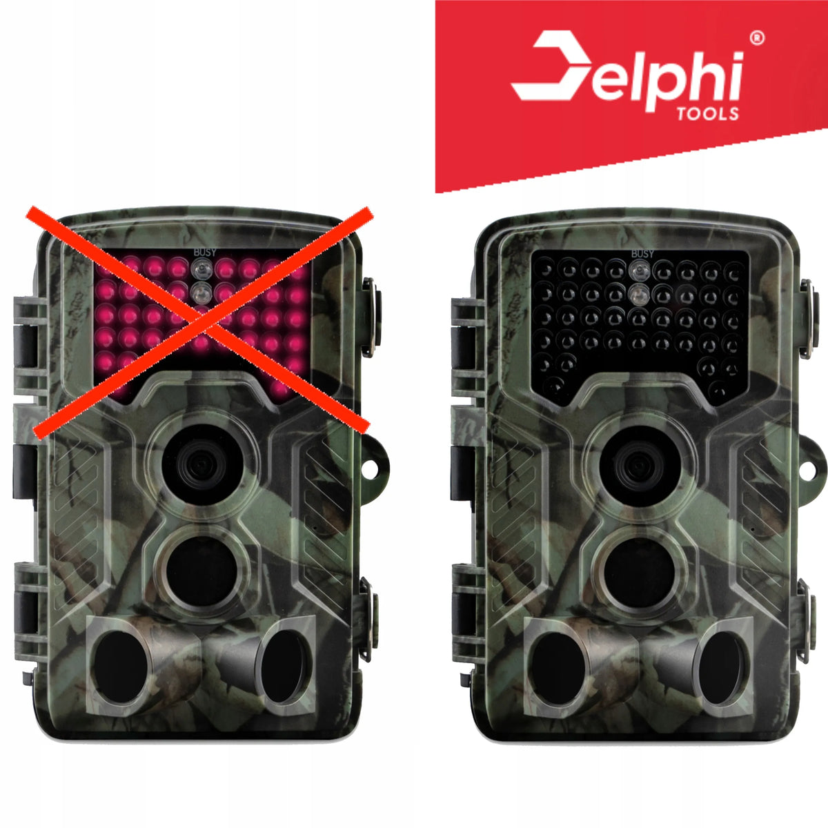 Miškinė kamera „Delphi HC-800A“ 24 Mpx Full HD, nematomi IR 940nm spinduliai