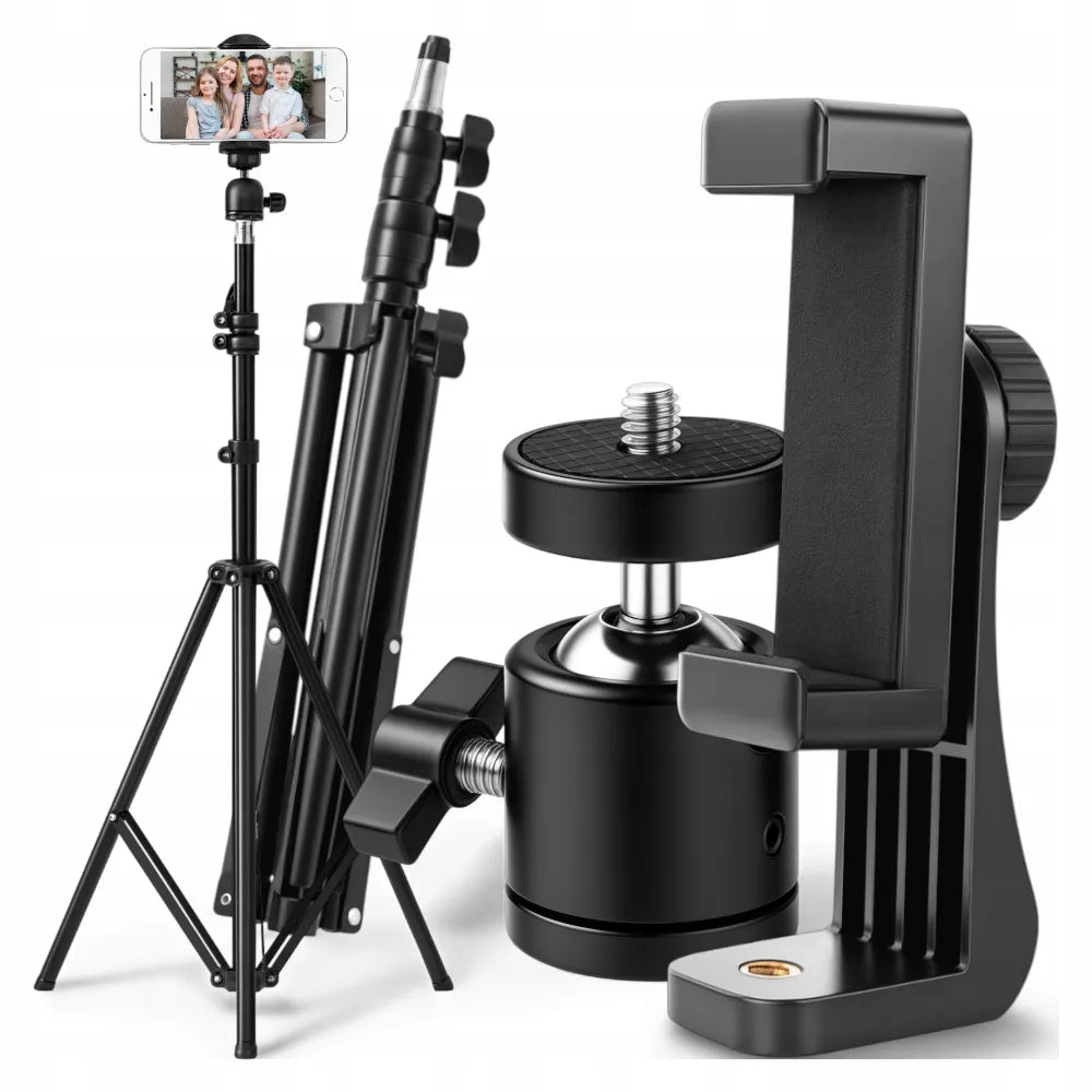 Mobilari M111069 72-210 cm trikojis stovas telefonui ir fotoaparatui, lengvas 2 kg apkrova