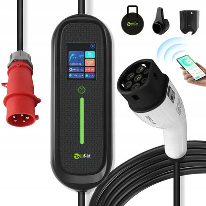 Mobilus įkroviklis Zencar 11kW 6-16A Tesla 3 / Y