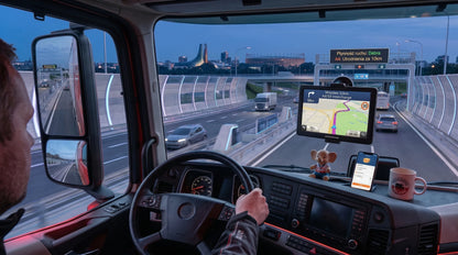 MODECOM FreeWAY SX 7.0 7 colių GPS navigacija sunkvežimiams su Europos žemėlapiais, TIR ir autobusų maršrutais