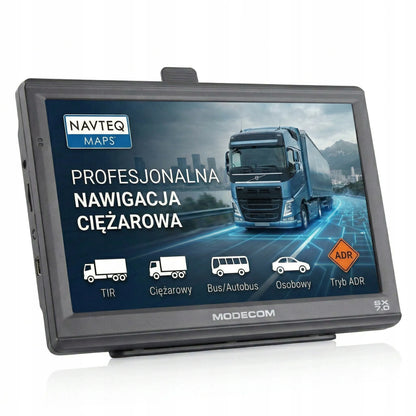 MODECOM FreeWAY SX 7.0 7 colių GPS navigacija sunkvežimiams su Europos žemėlapiais, TIR ir autobusų maršrutais