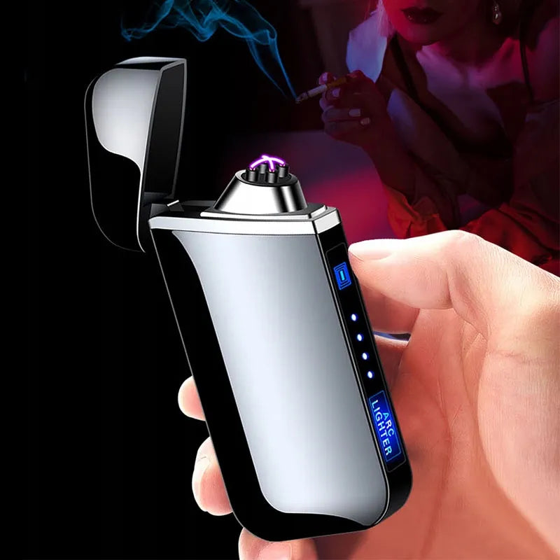 Modernus jutiklinis USB elektrinis plazminis lankinis žiebtuvėlis