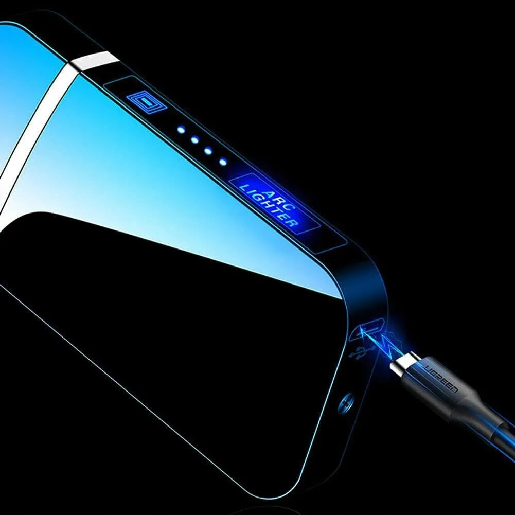 Modernus jutiklinis USB elektrinis plazminis lankinis žiebtuvėlis