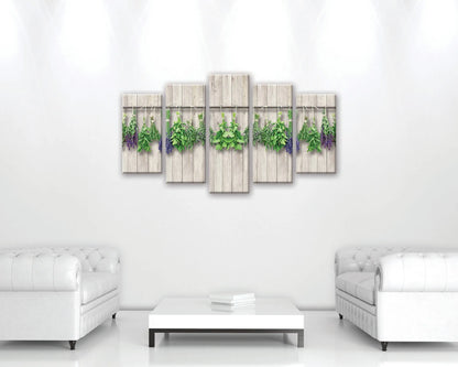 Modernus levandų paveikslas virtuvei ant drobės, 100 × 60 cm