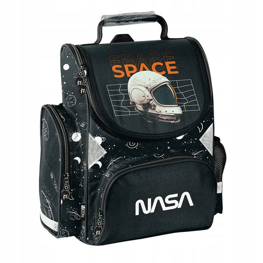 Mokyklinė kuprinė Paso Space NASA berniukams 1-3 klasei, juoda