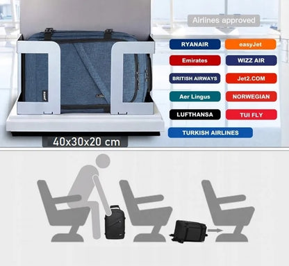 Moteriška kelioninė kuprinė į lėktuvą RYANAIR 40x30x20 žalia maža Expander