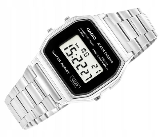 Moteriškas CASIO Vintage A158WEA-1EF laikrodis, atsparus vandeniui, su dėžute